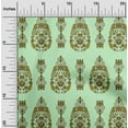 thumbnail image 1 of oneOone Organic Cotton Voile Fabric Leaves & Floral Ethnic Print Fabric By Yard 42 Inches Wide, 1 of 4