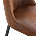 thumbnail image 7 of Brown Suede-like Velvet Four Dining Chairs for Comfortable Modern Office Dining, 7 of 7