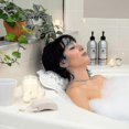 thumbnail image 5 of Bath Pillow Spa Bathtub Ergonomic For Tub Neck Head Shoulder Pillows Support Cushion Headrest Luxury Soft 3d Mesh, 5 of 5