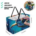thumbnail image 2 of Turtle Large Capacity Reusable Oxford Cloth Decorative Box Shopping Bag Collapsible Bucket, 2 of 7