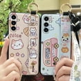 thumbnail image 4 of LYM-Phone Case For Samsung Galaxy A15, Durable Phone Holder Back Cover Soft case Protective Waterproof Cartoon Cute Lanyard Wristband Ring Anti-dust Shockproof Anti-knock Kickstand, 4 of 9