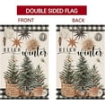 thumbnail image 5 of Christmas Trees Garden Flag 12x18 Vertical Double Sided Hello Winter Holiday Outside Decorations Burlap Yard Flag BW717, 5 of 6