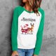 thumbnail image 2 of Camisas de manga larga ligeras con cuello redondo de Navidad para mujer Camisas de túnica de otoño para mujer Tops de otoño Pompotops  FGAJ10256, 2 of 6