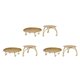 thumbnail image 1 of Candelabro Candelabros Dorados Juego de 6 Placa Decorativa de Pilar de Hierro Hecho una Mano Pieza Central de Candelabro Fit LED y Velas de Pedestal Soporte de Vela, 1 of 6
