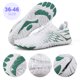 thumbnail image 5 of Zapatos Playa Descalzos Unisex Sin Deslizamiento para Hombres Mujeres (41) Verde Blanco, 5 of 9