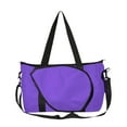 thumbnail image 4 of Bolsa de mano de tenis para adultos, bolsa de almacenamiento de raquetas, bolsa cruzada impermeable púrpura, 4 of 8