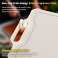 thumbnail image 4 of Titanium Cutting Board, 16" × 11" Double-Sided Chopping Board with PP Backing, Dishwasher Safe, 4 of 13