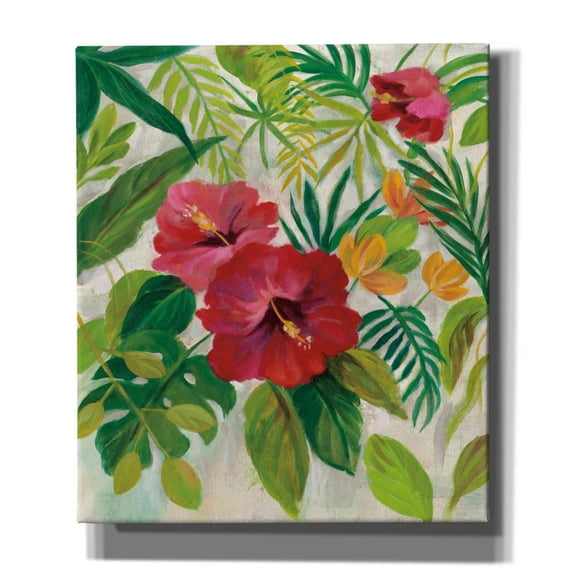 Epic Graffiti 'Tropical Jewels I' by Silvia Vassileva, Canvas Wall Art, 26"x30"