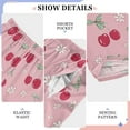 thumbnail image 6 of FORMRS Kids Pajama Pants with Pockets Size 13-14Y Boys Lounge Sleep Bottoms, Pink Cute Cherry Pattern, 6 of 8
