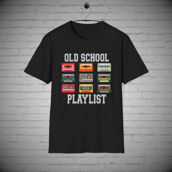 Old School t-shirt, Vintage Music Tape tee, Retro Shirt, 80s Gift