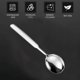 thumbnail image 5 of Xiao Hua Juego de 4 cucharas soperas, cuchara sopera redonda de acero inoxidable, adecuada para cocinas domésticas, fiestas y cenas., 5 of 5