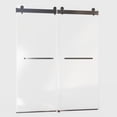 thumbnail image 6 of 56-60" W x 76" H Sliding Frameless Soft-Close Shower Door, Glass Shower Door with Premium 3/8 Inch (10mm) Thick Tampered Glass, Shower Doors with Explosion Proof Film (ED), 6 of 7