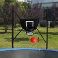 thumbnail image 1 of Aro de baloncesto shamjiam para trampolín con pelota y soporte ligero, 1 of 8