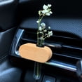thumbnail image 3 of Xinyolin Car Air Outlet Decor - Artistic Flower Arranger, Universal, Simple Installation, Tube Vases, Magnet Wooden Stand, 3 of 8
