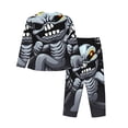 thumbnail image 2 of Lsque The Binding of Isaac Pattern Long Sleeve Pajama Set for Women - Soft 2-Piece Sleepwear and Loungewear Set with Pockets, Comfy Nightwear, 2 of 8