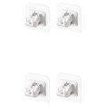 thumbnail image 1 of Soporte para barra de cortina Wosthever para baño cocina ventana desmontable Blanco 2 piezas, 1 of 1