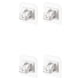 thumbnail image 1 of Soporte para barra de cortina Wosthever para baño cocina ventana desmontable Blanco 2 piezas, 1 of 1