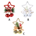 thumbnail image 2 of Billuyoard Colgante de Navidad, campana de estrella, colgante de pared, decoración impermeable, atmósferas de vacaciones, escaparate elegante, Kits de decoración para fiestas Blanco, 2 of 6