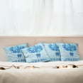 thumbnail image 7 of Ambesonne Blue Throw Pillow Cover 4 Pack, Balloons Polka Dots, 16", Sky Blue, 7 of 7