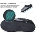 thumbnail image 4 of Ecetana Slippers for Men Memory Foam Fuzzy Slippers Comfort Non Slip House Shoes for Men, 4 of 7