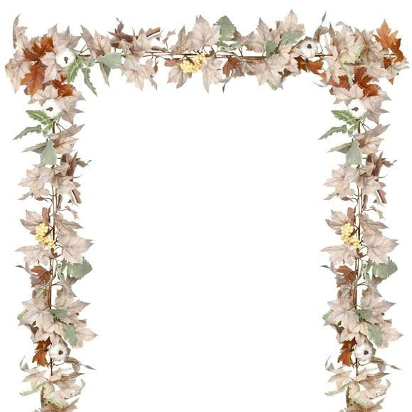 Decoración artificial Garland DearHouse con hojas de arce otoñales de 3,6 m