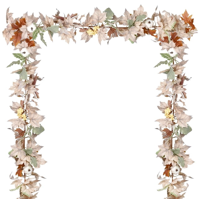 Decoración artificial Garland DearHouse con hojas de arce otoñales de 3,6 m