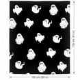 thumbnail image 2 of Halloween Ghost Print Flannel Throw Blanket 39.4 x 51.2 Inch for Cozy Living Room Decor, Soft Lightweight Decorative Bed Blanket for Fall Seasonal Home Comfort, 1Pack E, 2 of 5