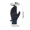 thumbnail image 2 of Warm Gloves, Non- And Cold-resistant, Reflective Print, Conductive Fingertips, Suitable For Outdoor Sports, 2 of 2