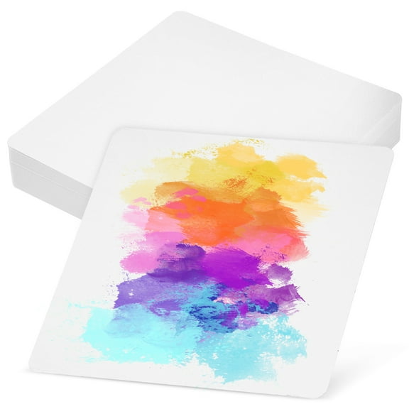 50Pcs Square Watercolor Paper Cards 12x12 Inches Blank Cardstock for Kids and Adults Excellent