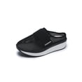 thumbnail image 1 of Woobling Chaussures Décontractées pour Femmes à Enfiler Ballerines Bout Rond Pantoufles Antidérapantes Mules Sabots de Travail Noir 5, 1 of 6