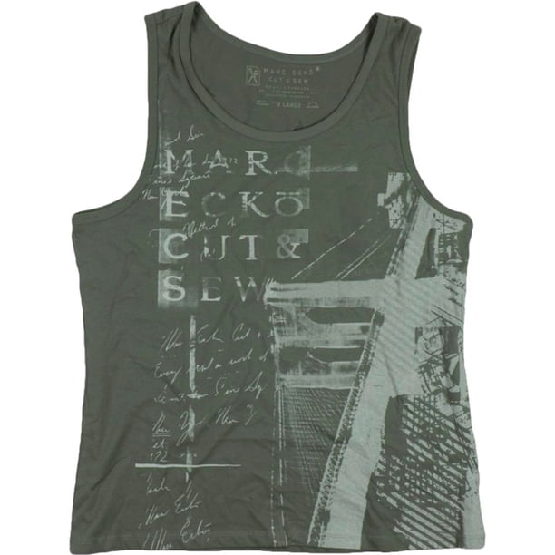 Camiseta sin mangas Marc Ecko para hombre gris extragrande