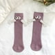 thumbnail image 5 of Calcetines de novedad divertidos Calcetines de tubo medio transpirables suaves Calcetines de manos de pareja 1 Púrpura Yuyangstore Calcetines de pareja, 5 of 7