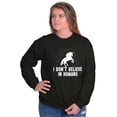 thumbnail image 5 of I Dont Believe in Humans Unicorn Women Crewneck Sweatshirt Brisco Brands L, 5 of 6