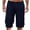 Navy, variant on Summer Savings Clearance 2024! Loopsun Mens Shorts, Men Casual Fashion Solid Shorts with Multi-pocket Button Zipper Elastic Waist Cargo Pants Black