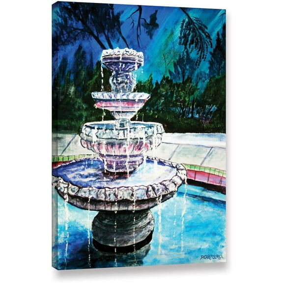 ArtWall Derek Mccrea "Water Fountain" Gallery-wrapped Canvas