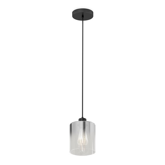 Artika Haze Contemporary Pendant Light Fixture, Matte Black