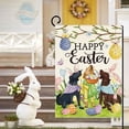 thumbnail image 4 of Wanfds Easter Outdoor Garden Flag Bunny Pattern Printed Polyester Flag(A), 4 of 6