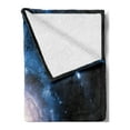 thumbnail image 2 of Andromeda Soft Flannel Fleece Blanket, Outer Space Planets of Solar System and Dusty Spiral Galaxy in Universe Backdrop, Cozy Plush for Indoor and Outdoor Use, 60" x 80", Multicolor, by Ambesonne, 2 of 5