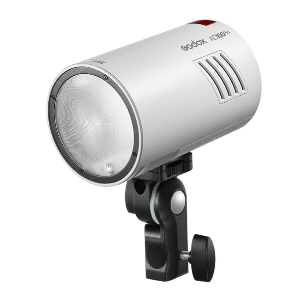 Lámpara flash Godox AD100Pro Pocket Studio Retrato Flash Light Lámpara de fotografía Pantalla OLED 5800K 1/8000s Sync TTL/Multi/M Flash 2.4G Wireless X System incorporado 5 grupos 32 canales con bater Maboto Lámpara flash