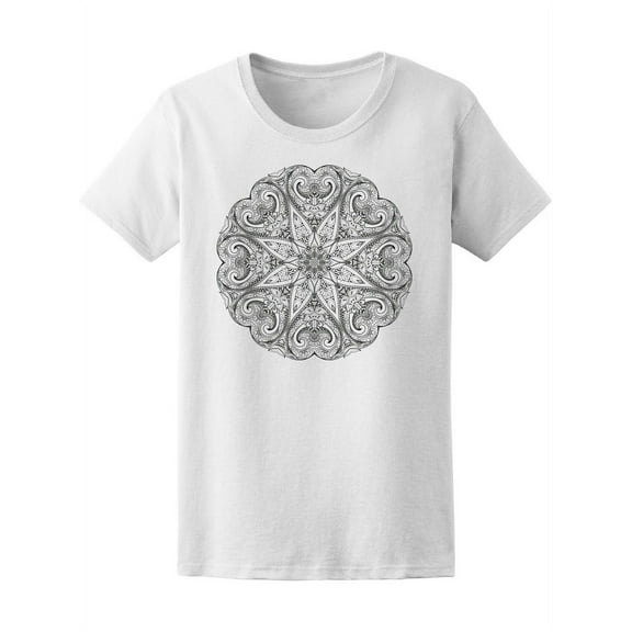 Beautiful Mandala's Star T-Shirt Women -Image by Shutterstock, Female Large