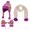Dark Purple, variant on NOEGOEU Kids Winter Hat Gloves Scarf Set, Toddler Beanie Knit Neck Gaiter Mittens Fleece Lined Set (Black,2-8 Years)