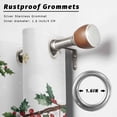 thumbnail image 2 of Outdoor Curtains for Patio Waterproof, Grey Christmas Snowman Outdoor Privacy Panels Grommet, Xmas Snowflake Elk Tree Balls Blackout Outside Curtains for Porch/Cabana/Pergola/Gazebo 54"x108", 1 Panel, 2 of 8