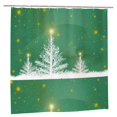thumbnail image 2 of Sigee Christmas Green for Waterproof Fabric Shower Curtain 72" W x 72" H for Bathroom Shower Curtain, 2 of 5