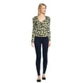 thumbnail image 2 of Self Esteem Juniors Cinch Front Top with Long Puff Sleeves, 2 of 5