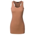 thumbnail image 2 of A2Y Women's Basic Solid Soft Cotton Scoop Neck Racer-Back Tank Top, 2 of 6