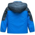 thumbnail image 2 of Chrisuno Boy's Hooded Ski Fleece Jacket Windproof Windbreaker Kids Snow Jacket Winter Ski Coat Blue 8, 2 of 5