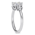 thumbnail image 3 of Circle Jewel 1.6 Ct Three Stone Cushion Cut Engagement Ring - Moissanite Ring for Women - 14K White Gold Plated Ring - Stunning Wedding Jewelry Gift for Her - Gorgeous Diamond Ring for Bride, 3 of 3