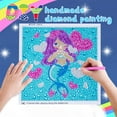 thumbnail image 6 of Pearoft Gifts for 6 7 8 9 10 11 Year Old Girls Art and Craft Kits for Kids 8-12 Birthday Gifts Toys for Girls Mermaid Painting Kits for Children Paint by Number Supplies Present for Kids, 6 of 8