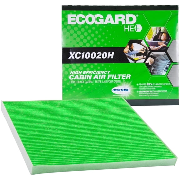 ECOGARD XC10020H High Efficiency Premium Cabin Air Filter   Baking Soda Fits 2015-2024 Nissan Murano, 2013-2018 Altima, 2013-2020 Pathfinder