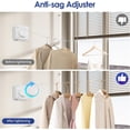 thumbnail image 3 of LZLINGMEI Retractable Clothesline Indoor, Non-Sagging Clothes Line Retracting Outdoors,15.6Ft Heavy Duty Clothes Drying Laundry Line, Wall Mounted Clothesline, 3 of 14